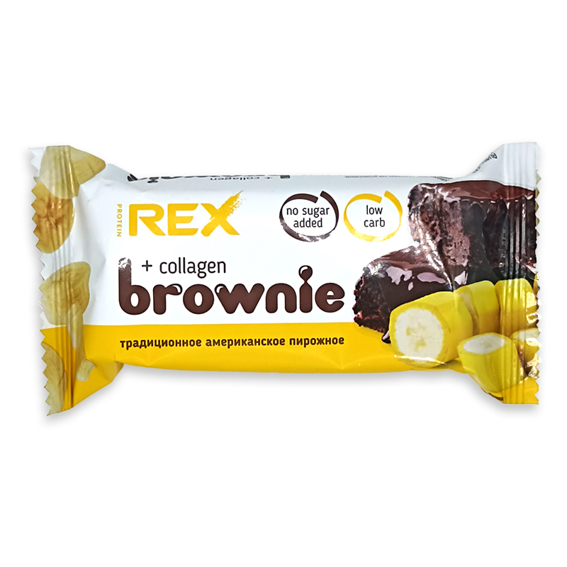 Rex пирожное протеиновое. Протеиновое пирожное Protein Rex. Rex Brownie банан. Протеиновый Брауни Protein Rex банан. Протеиновый батончик с банана боауни Rex.