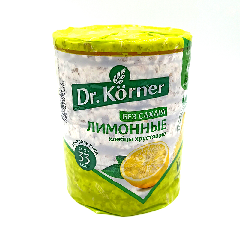 Хлебцы Dr. Korner кукурузно-рисовые с лимоном
